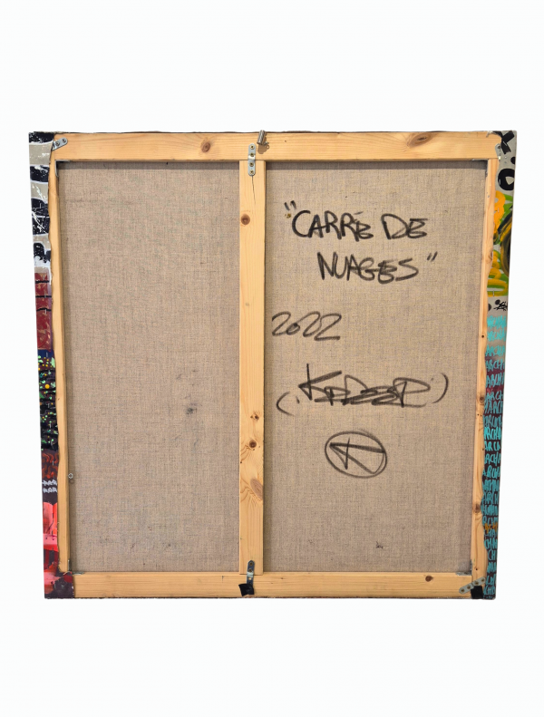 Tableau "Carré de nuages" (93x93) - K – Image 2