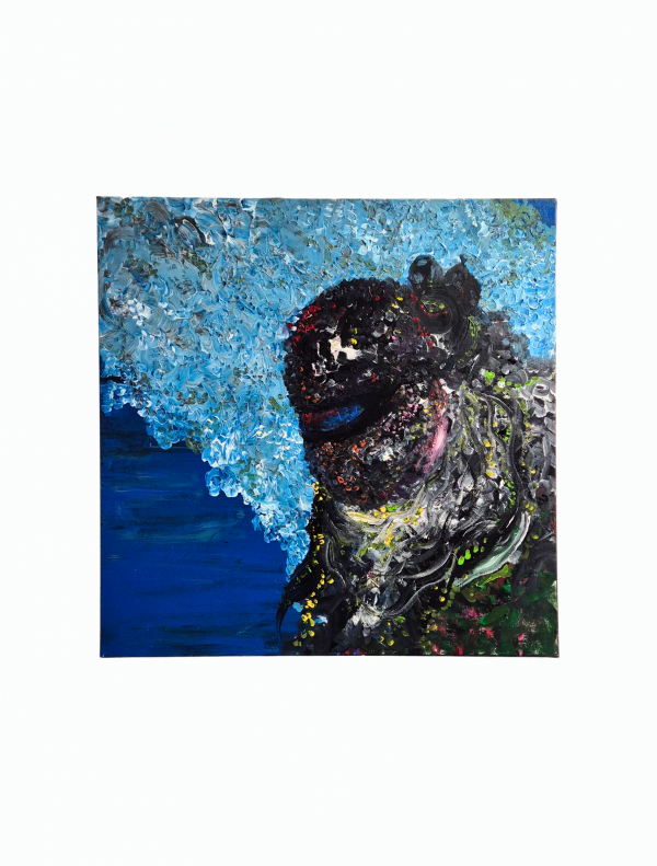 Tableau "Sous écharpe" (50x50) - K